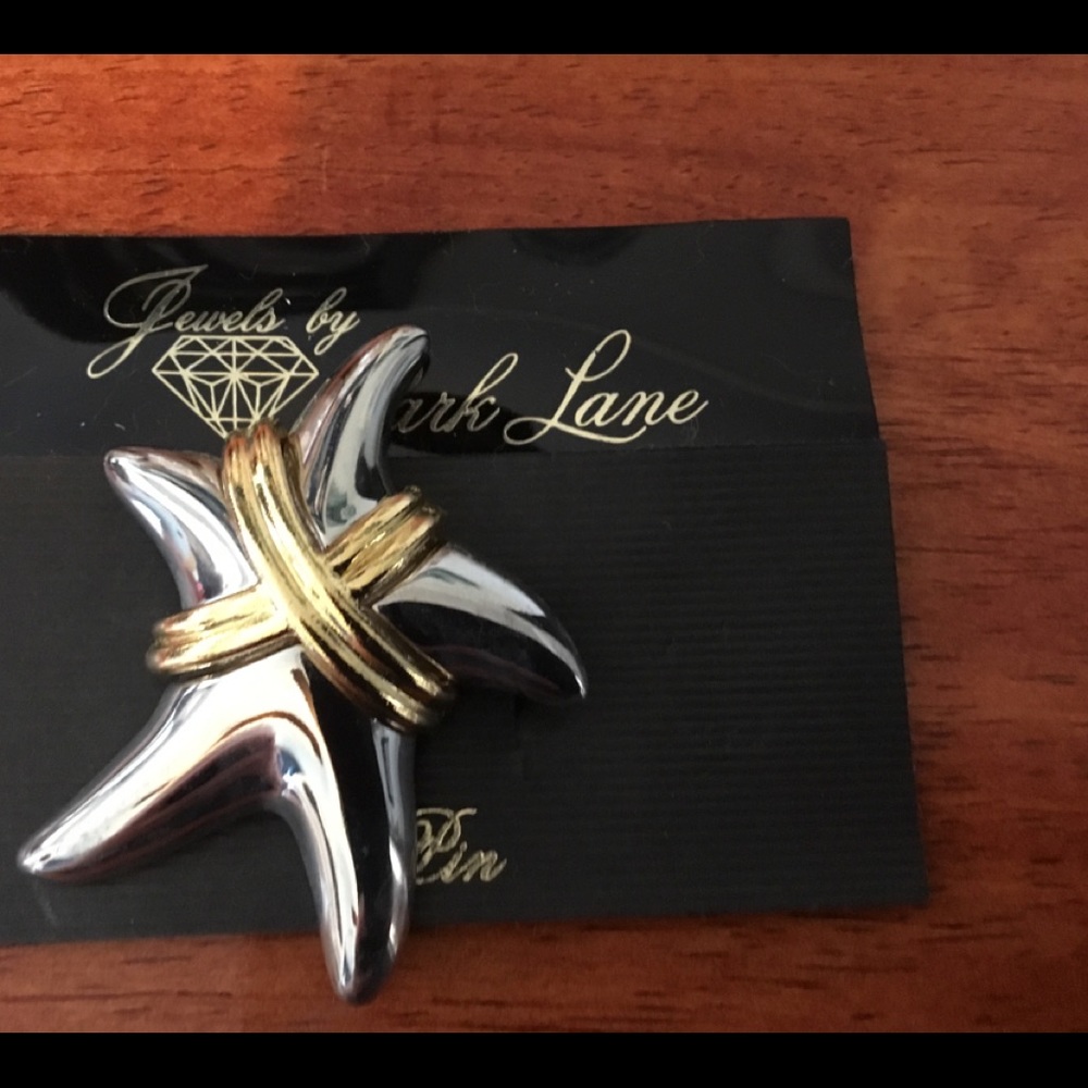 Park Lane Gold And Silver Tone Starfish Brooch